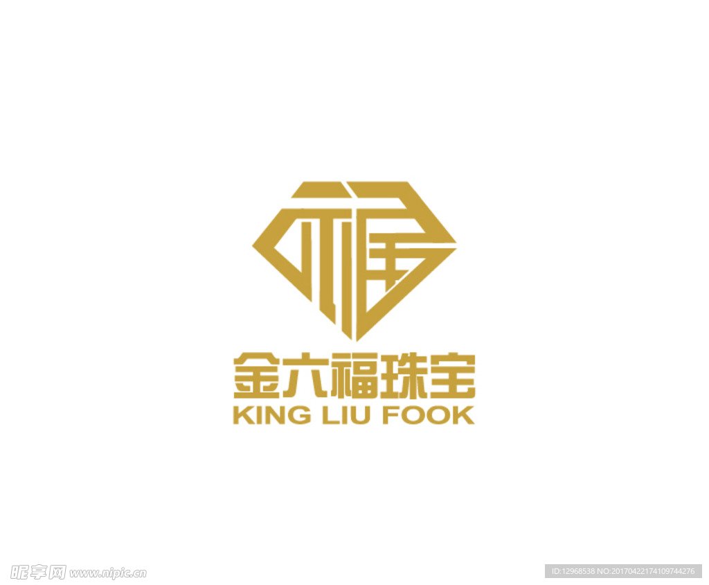 金六福珠宝矢量LOGO