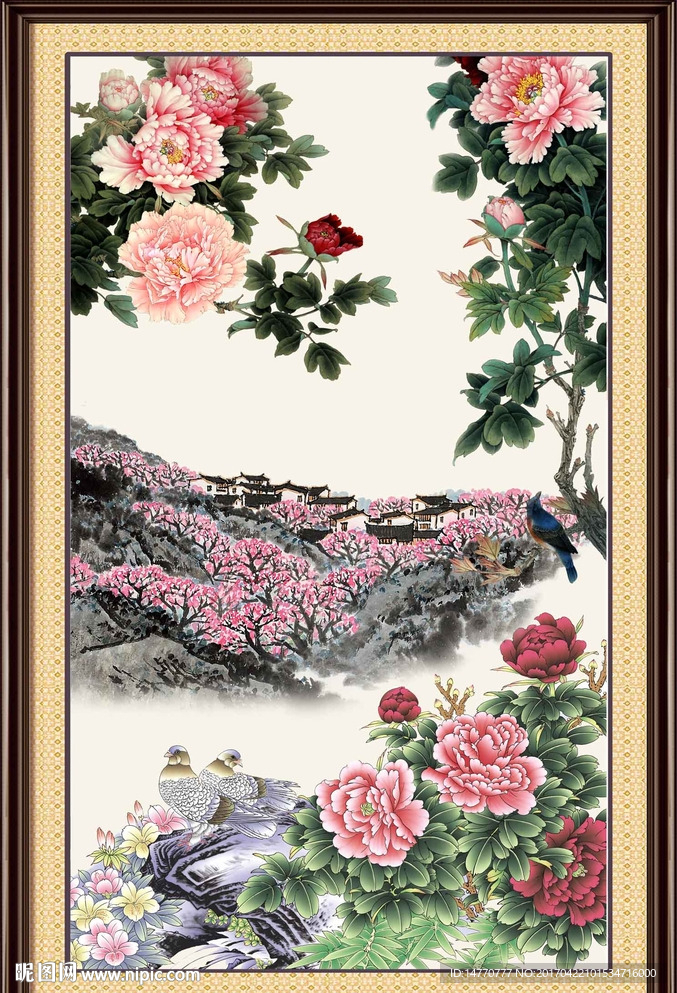 国画牡丹