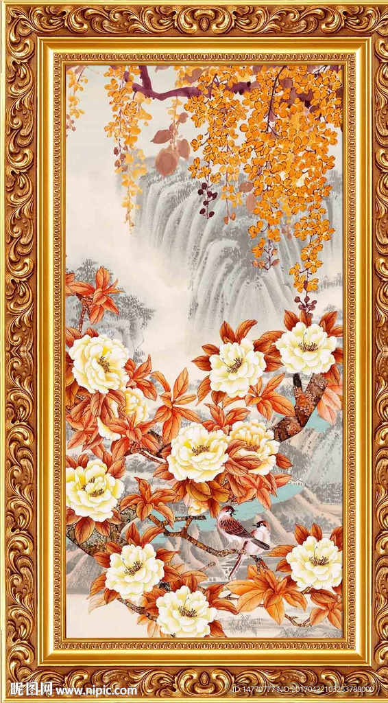 花开富贵 花鸟图