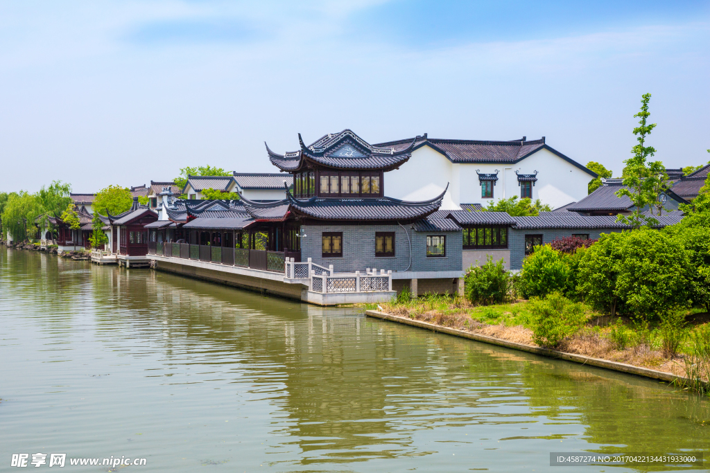 昆山巴城阳澄湖水上公园旅游风光