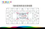 消防逃生路线图