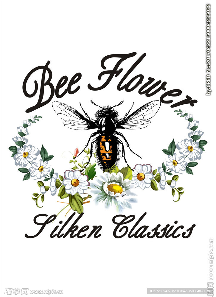 蜜蜂花朵素材蜜蜂花朵图案下载