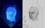 3d头像线稿