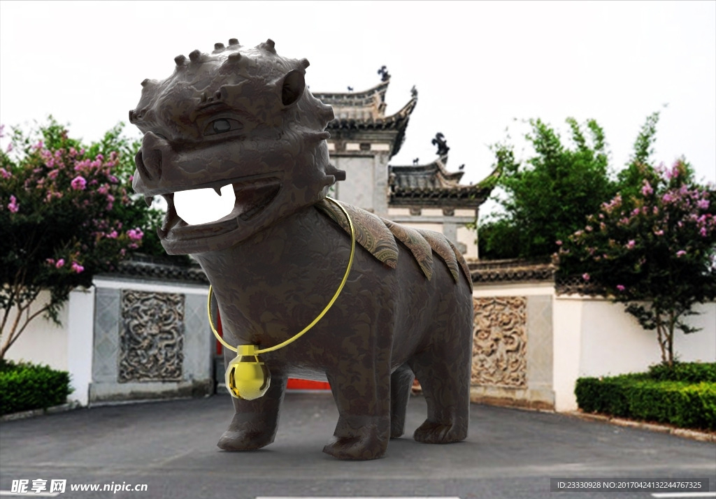 小狮子大门灯