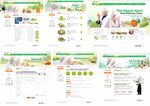 绿色食材网站模板