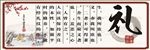 礼义廉耻校园文化墙