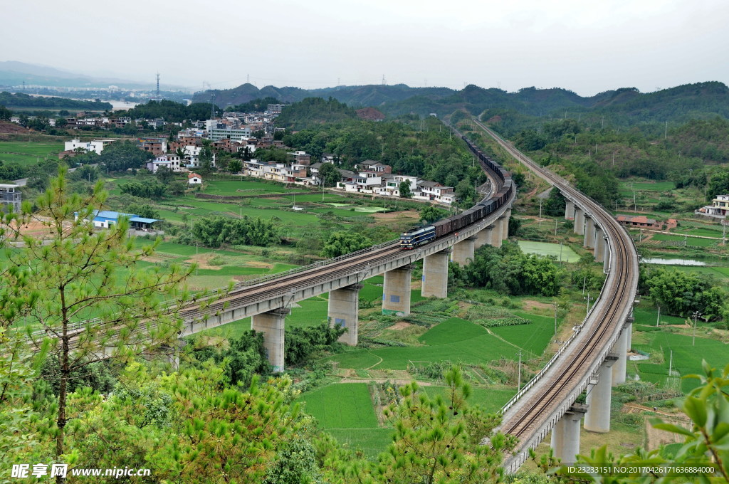 京九铁路穿越赣州