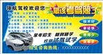 领航驾校常年招生海报