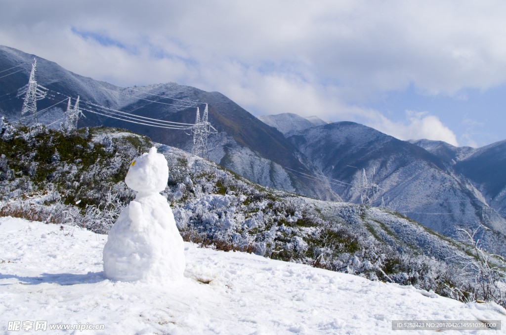 冬季山峦