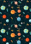 星空矢量图下载航天飞机素材下载