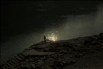 夕阳下的垂钓