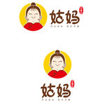 姑妈豆腐花甜品logo