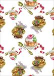 蛋糕矢量图下载面料印花图案下载