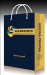 企业手提袋平面展开图