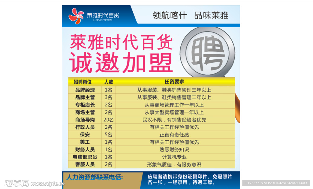 公司招聘海报