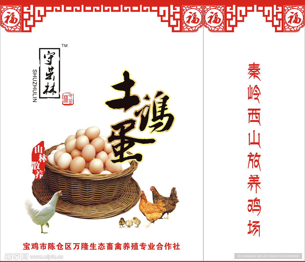透明-鸡蛋包装盒——红色