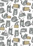 可爱卡通小猫素材卡通猫矢量图