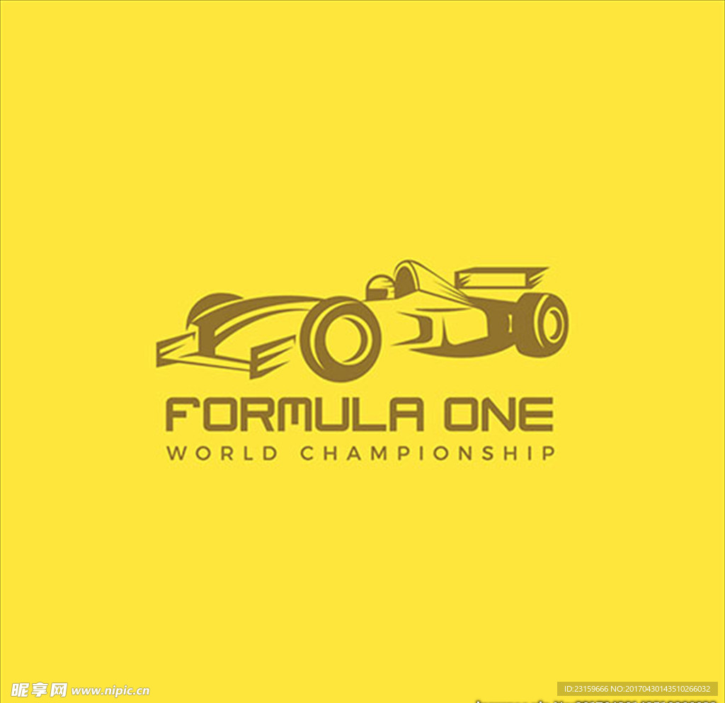 F1方程式赛车俱乐部LOGO标