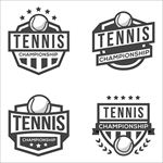 网球比赛培训俱乐LOGO部标志