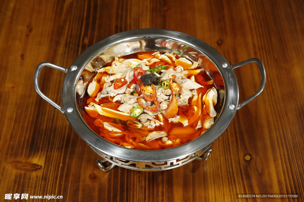 干锅鸡杂