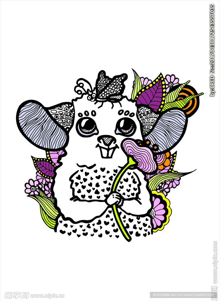 卡通形象素材下载植物花卉素材