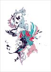手绘美女插画素材下载花朵花卉