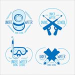 潜水用品培训俱乐部标志LOGO