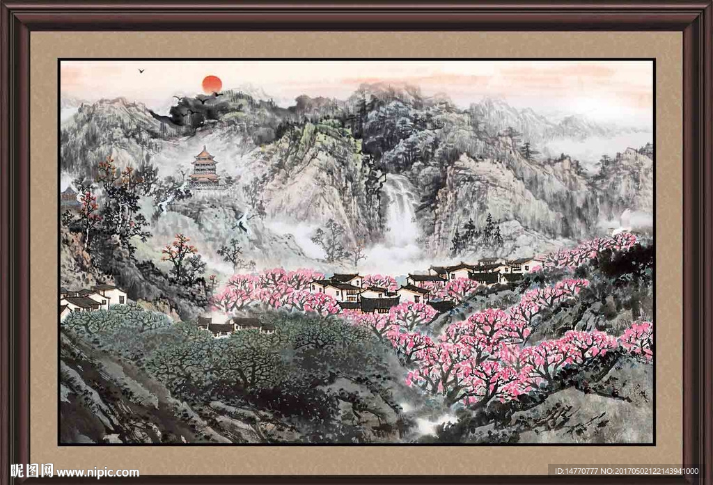 水墨山水画