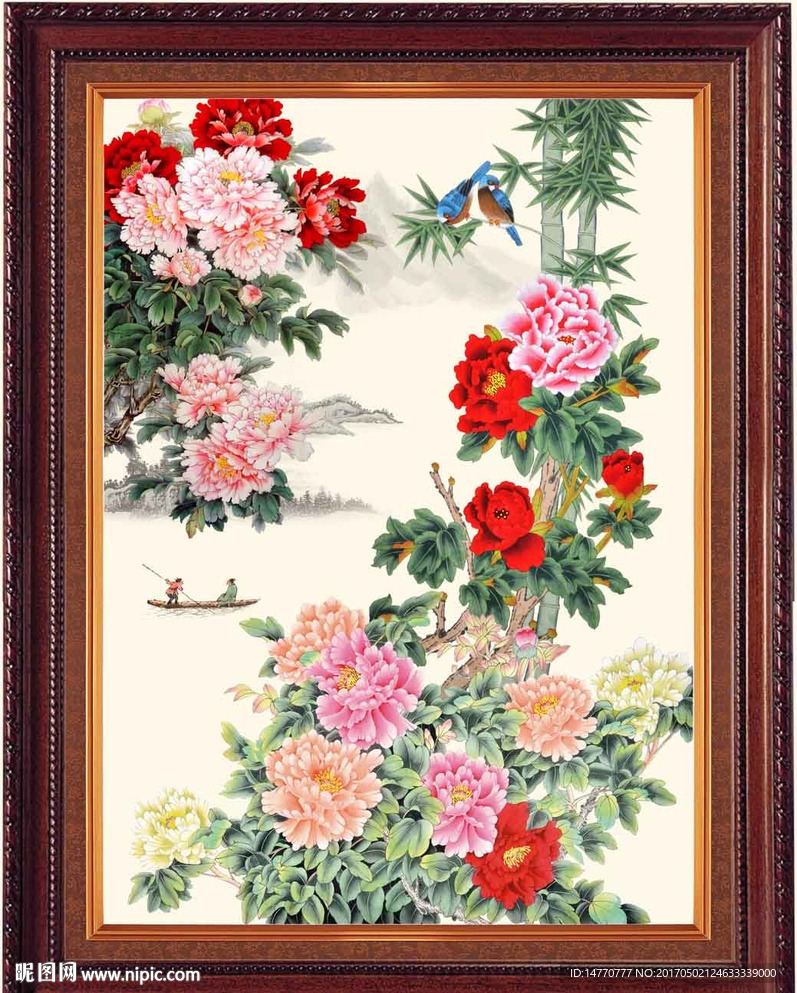 国画牡丹