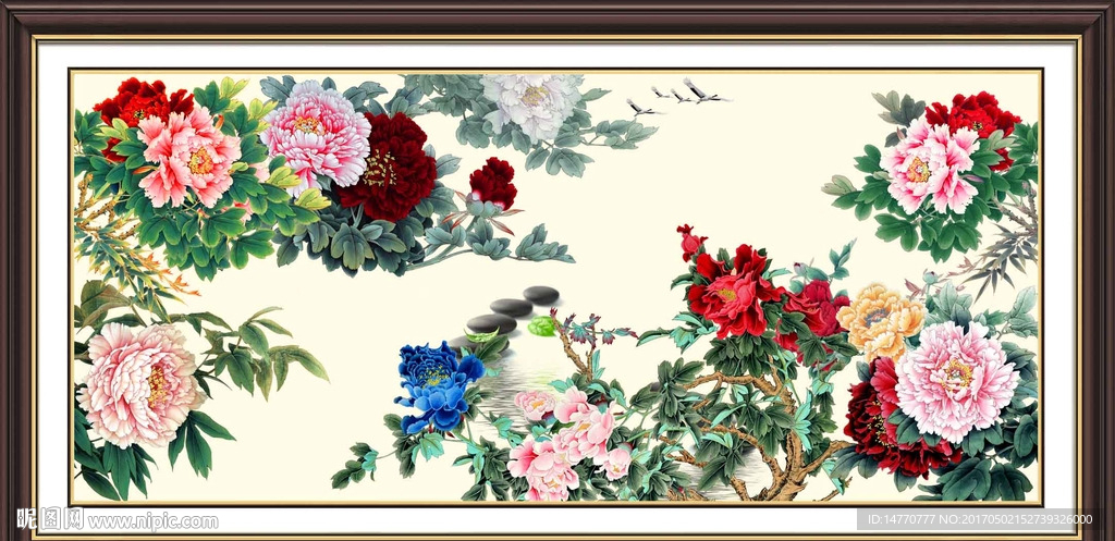 国画牡丹