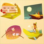 卡通旅游插画