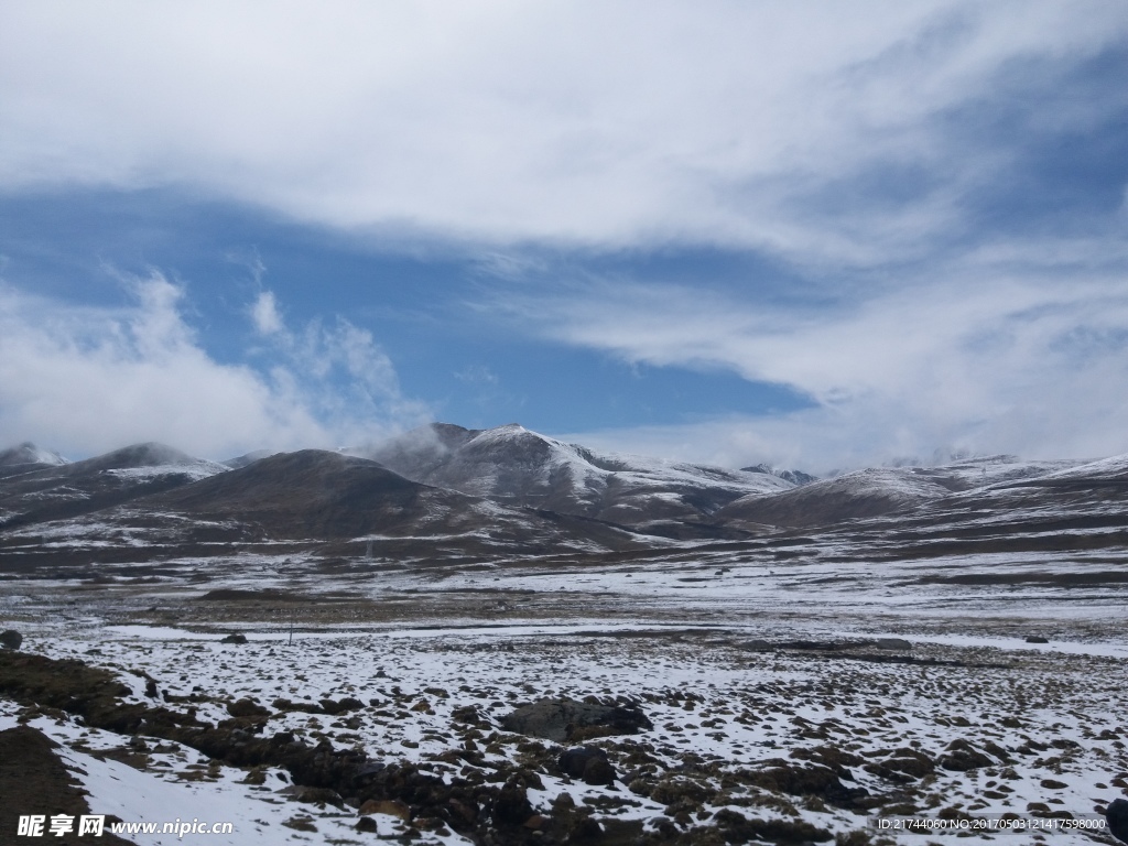 雪原 雪山