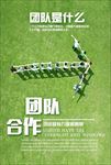 企业文化展板团队合作凝聚力励志