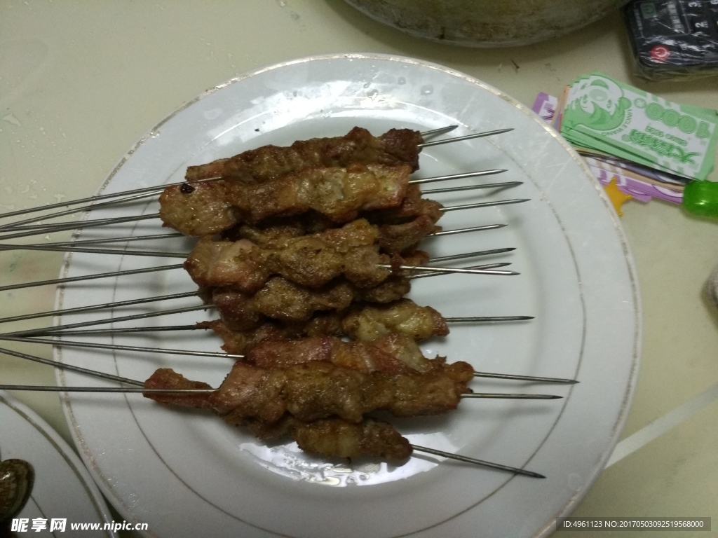 烤肉串 烤羊肉串