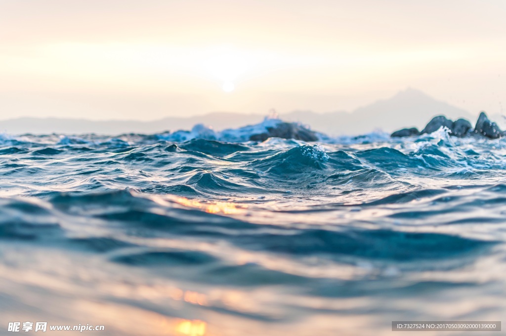 大海海水微距摄影