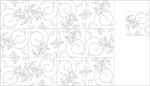树叶拼接底纹矢量图线描图