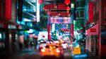 墨尔本唐人街夜景