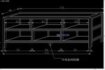 中式古典家具  前后空格电视柜