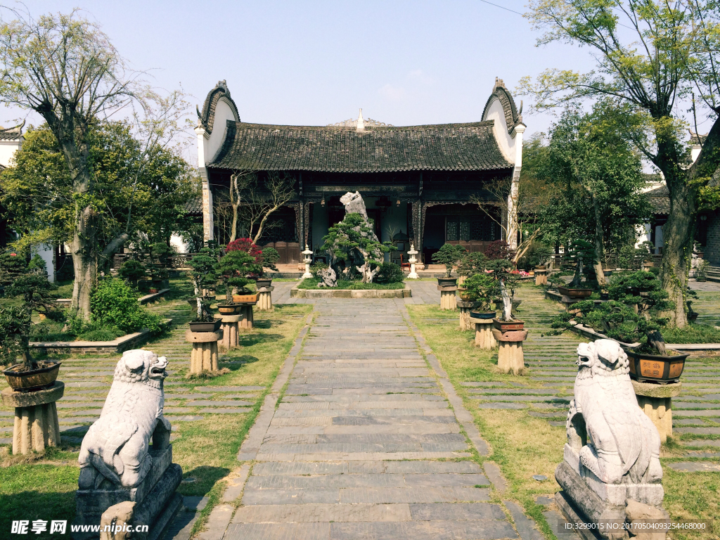 徽派民居庭院