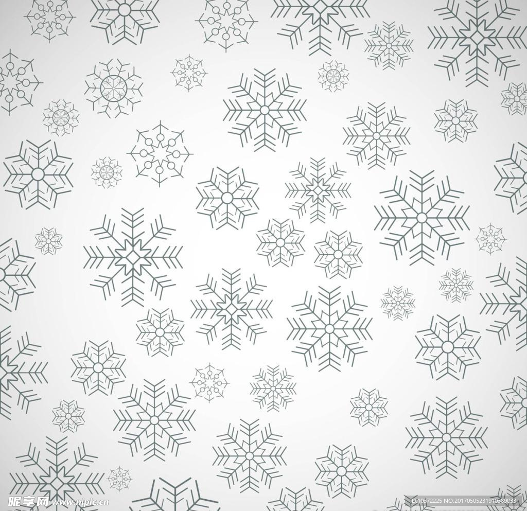 雪花的简单图案