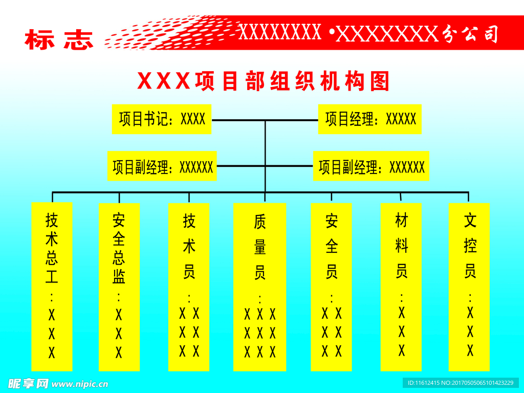 施工组织机构图