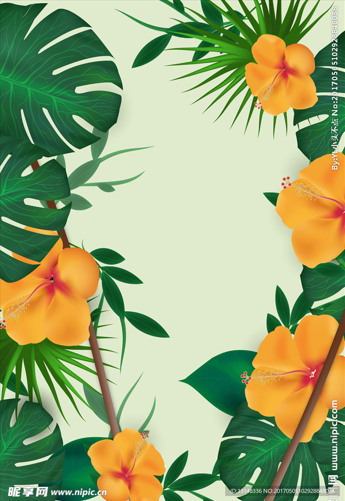 植物叶子底图