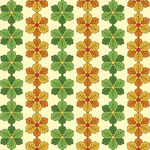 用白色和红色玫瑰碎花图案