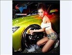 美女洗车