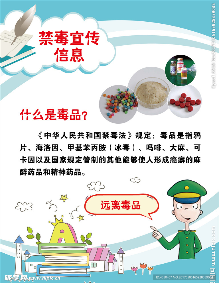 禁毒展板 海报