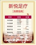 足疗价目表宣传活动模板设计