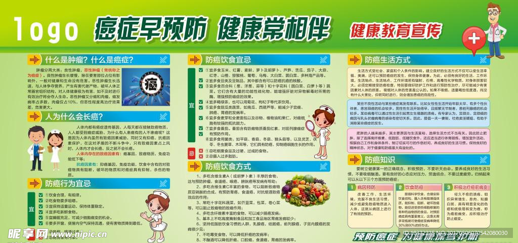 癌症预防宣传活动模板设计