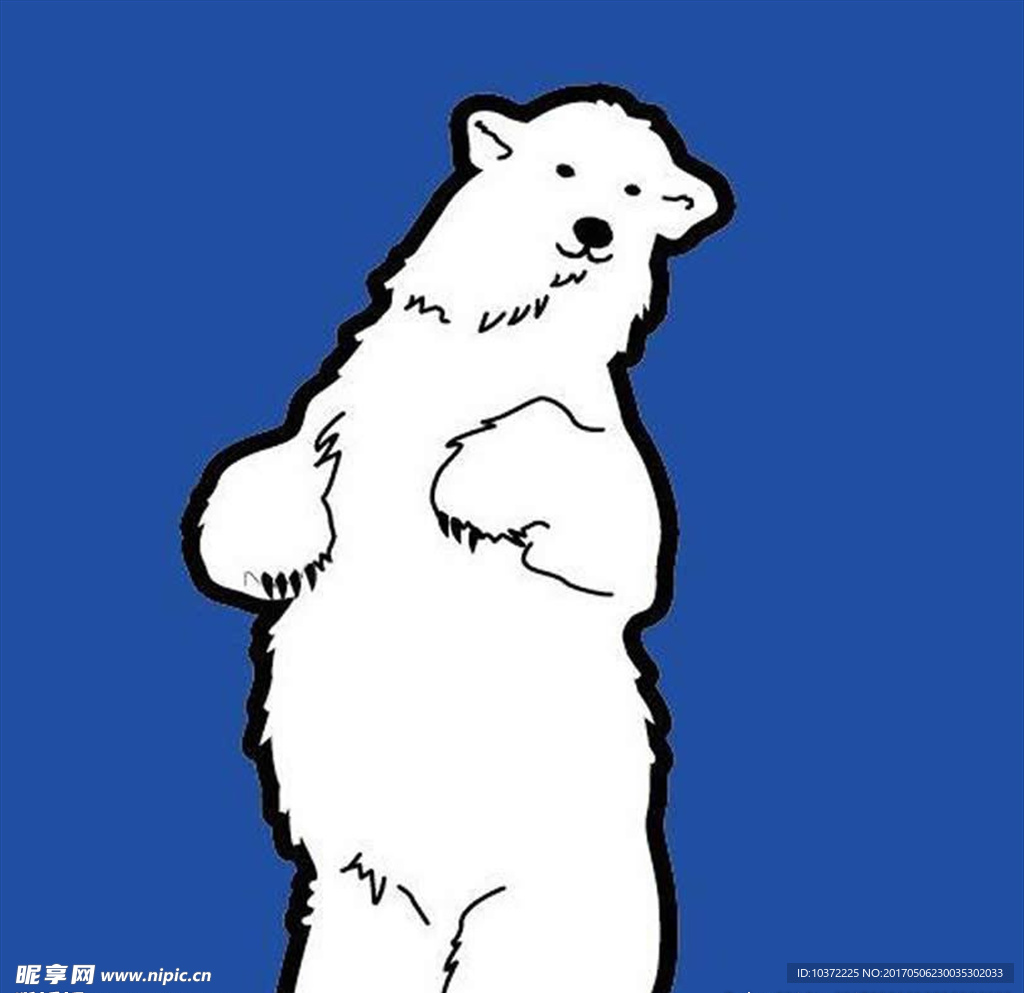 冰块上的北极熊模板源文件宣传活