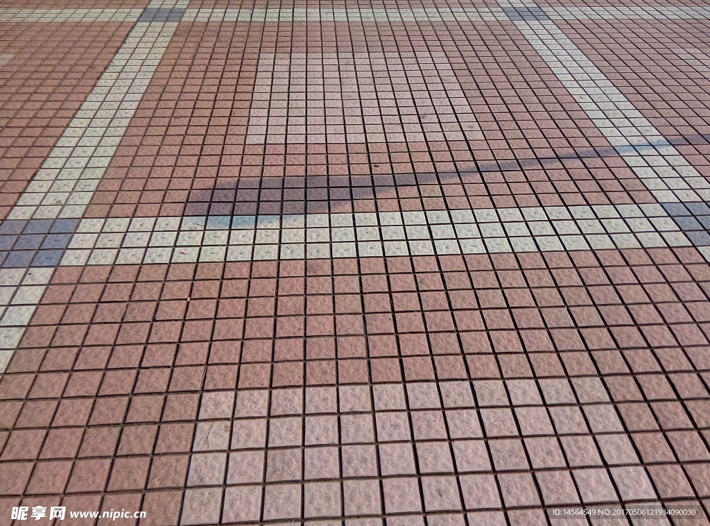 彩色方块地面砖