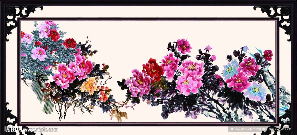 国画牡丹